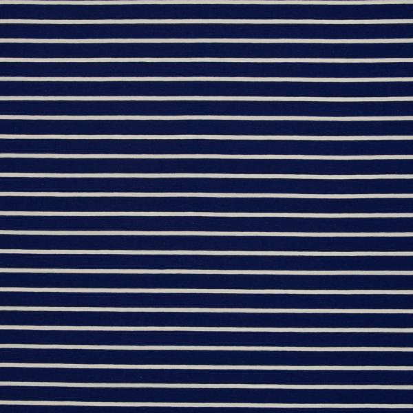 Baumwolljersey Isa Streifen Blau/Weiß  by Swafing